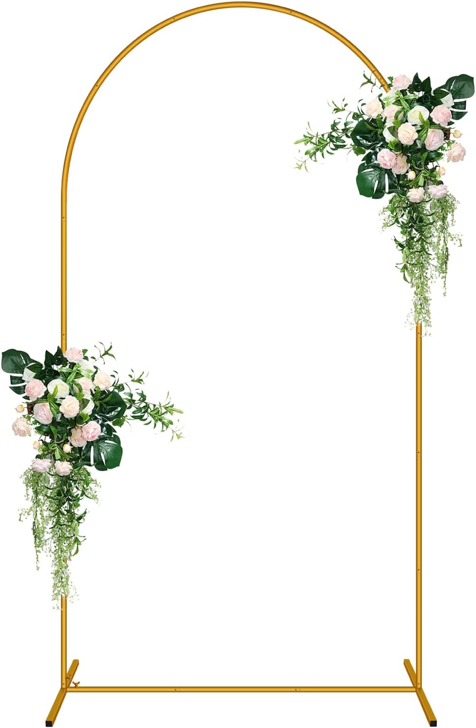 2 Pack Arch Backdrop Stand (7.2FT/6FT), Balloon Arch Stand, Metal Background Arch Stand, Backdrop Arch Frame, Wedding Arch for Backdrop