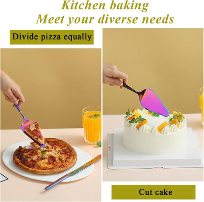 Evanda Wedding Cake Knife and Server Set, Cake Cutte Pie Server for Everyday, Wedding and Birthdays, Dishwasher Safe