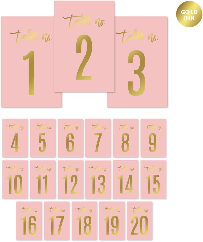 Andaz Press Blush Pink and Metallic Gold Confetti Polka Dots Bachelorette Party Bridal Shower Collection, Scavenger Hunt Game Cards, 20-Pack