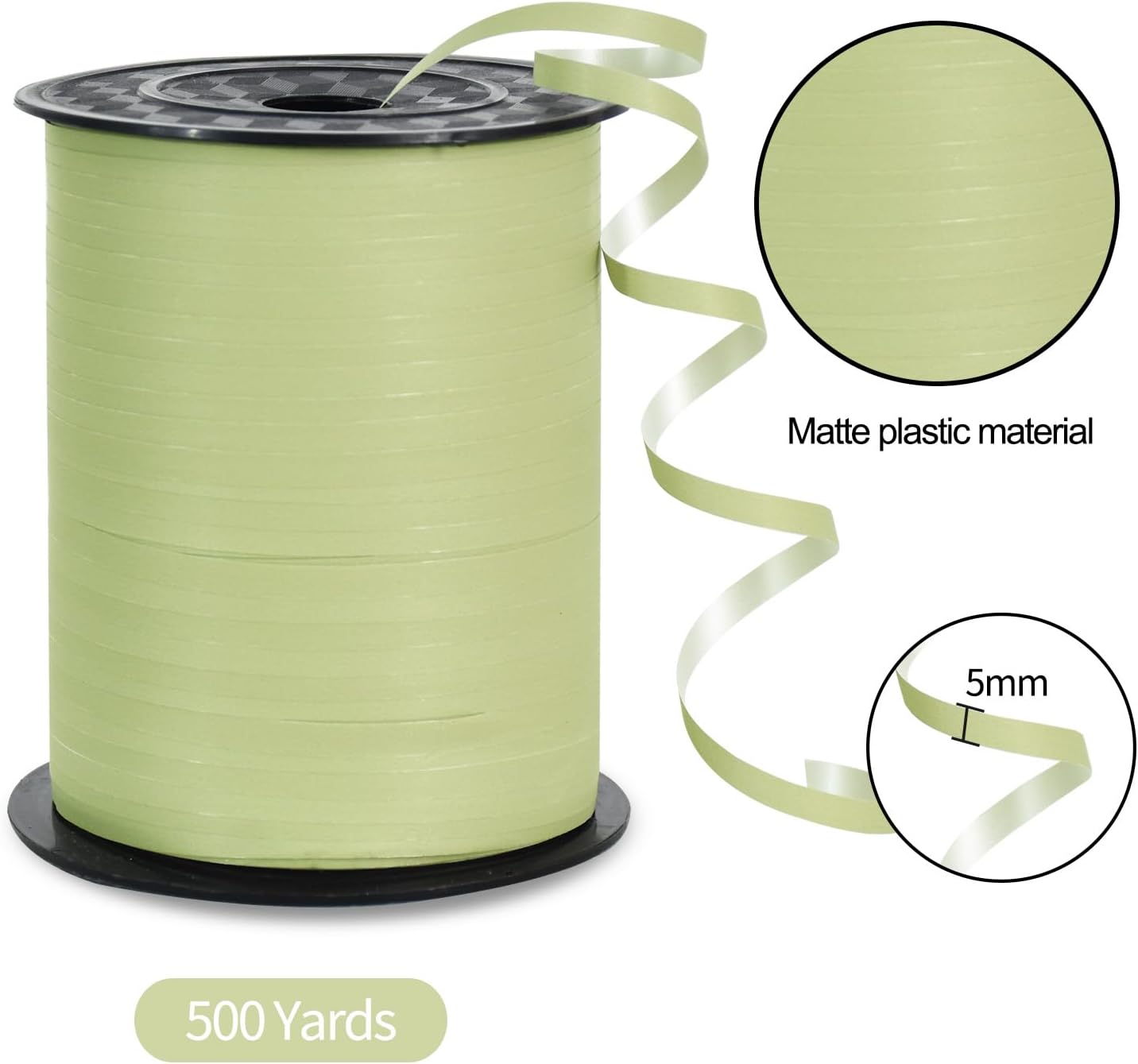 TONIFUL 500 Yards Curling Ribbon-Balloon Ribbon-Balloon String for Art&Craft Decor,Gift Wrapping,Ribbons and Bows for Christmas New Year Birthday Gifts (Silver)