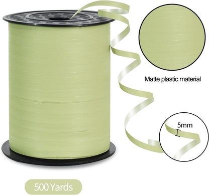 TONIFUL 500 Yards Curling Ribbon-Balloon Ribbon-Balloon String for Art&Craft Decor,Gift Wrapping,Ribbons and Bows for Christmas New Year Birthday Gifts (Silver)