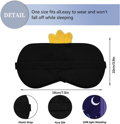 Christmas Reindeer Sleep Mask Cute Antler Eye Masks Sleeping Soft Plush Cartoon Blindfold Funny Animal Eye Cover Xmas Presents for Women Men (Xmas Reindeer,Brown)