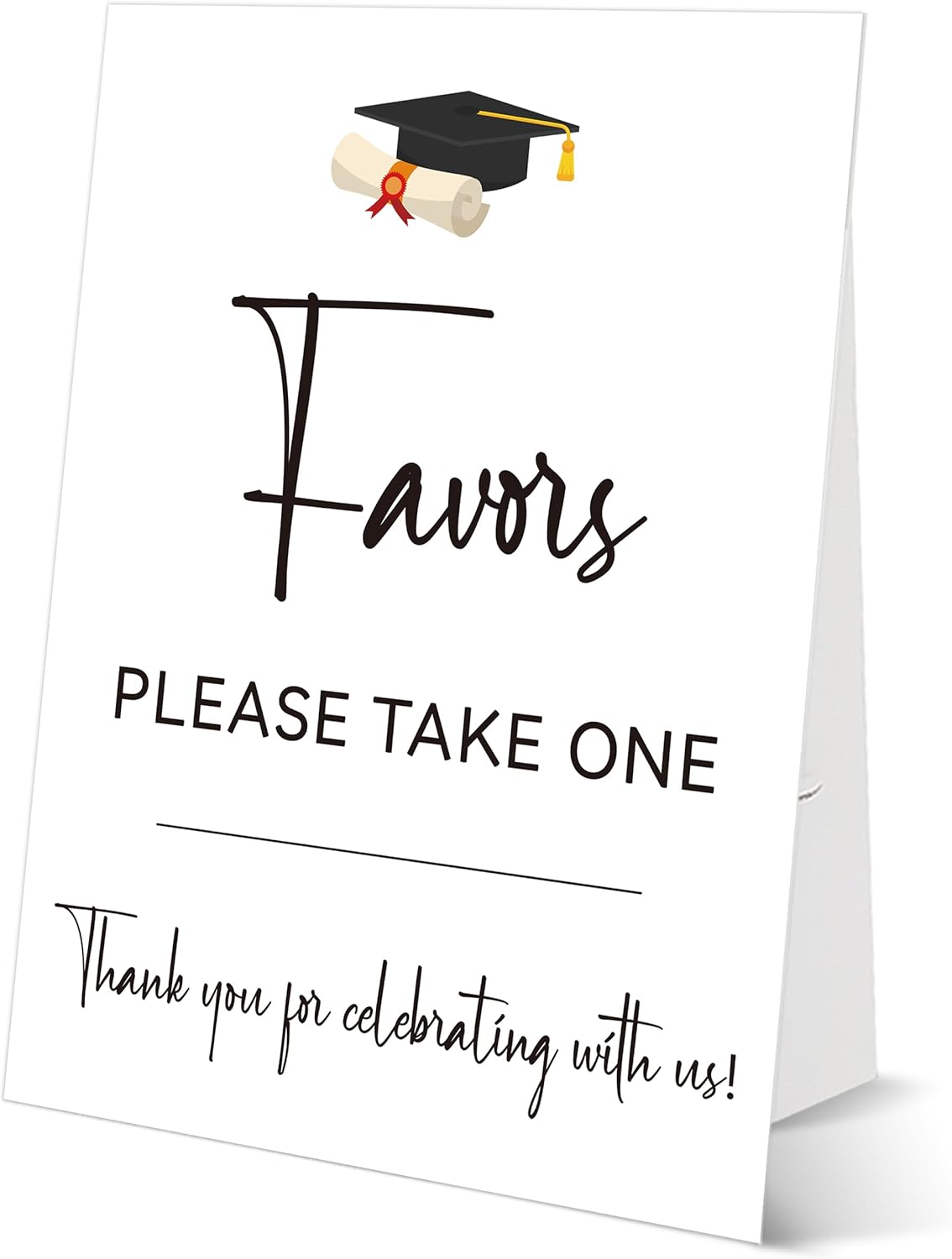 Graduation Tabletop Sign, Guestbook Sign, Include One 8×11 Signs with Holder, Graduation Party Signs for Class of 2026, High School College Grad Decoration - QF02