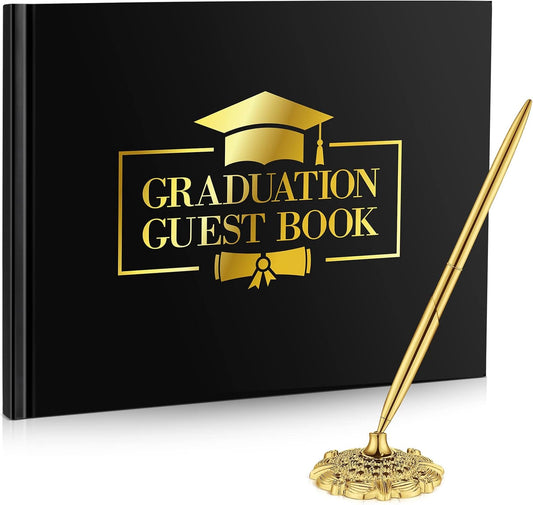 Class of 2026 Graduation Guest Book with Signature Pen Graduation Signing Book Grad Party Sign in Journal Memory Scrapbook for Message Keepsake Autograph School Students Gifts