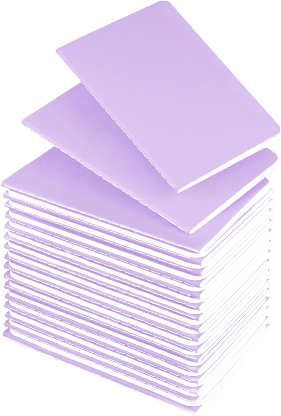 Lzerking Small Notebooks Bulk 3.5 x 5.5 Inches 36 Pack Mini Pocket Journal Notepads-Purple Cover for Kids, 30 Sheets/60 Pages, Available as Party Favors or Holiday Gifts