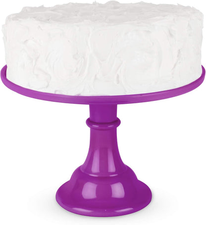 Twine Melamine Cake Stand, Cupcake Display Home Decor Food and Dessert Serving Accessory, 11.5 x 8 Inches, White, Set of 1