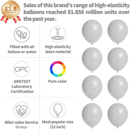 110pcs Black Balloon 12 inch, Black Latex Balloons for Birthday Party Baby Shower Wedding(with 2 Ribbons). - Colors B