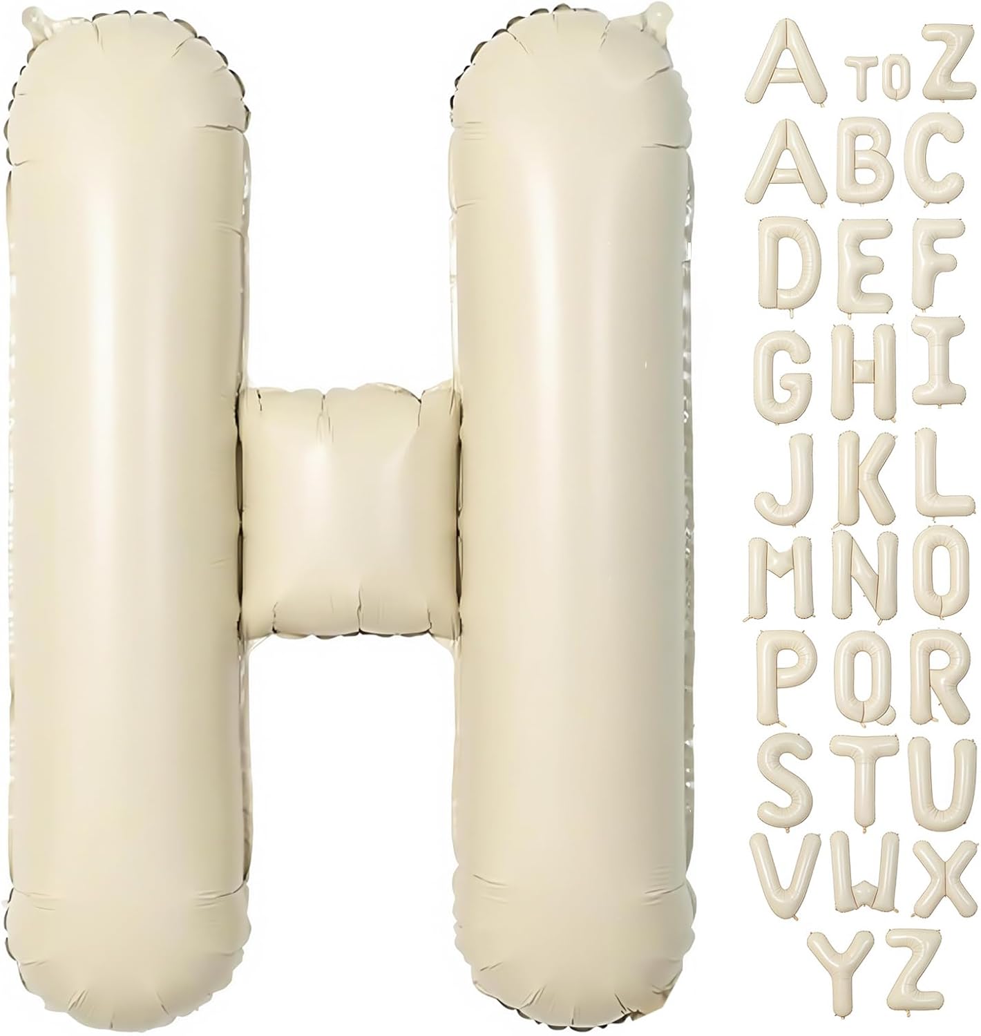 Cream Letter A Balloons,40 Inch Balloons Letter A Mylar Helium Large A Balloon for Birthday Party Anniversary Decorations