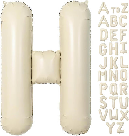 Cream Letter A Balloons,40 Inch Balloons Letter A Mylar Helium Large A Balloon for Birthday Party Anniversary Decorations
