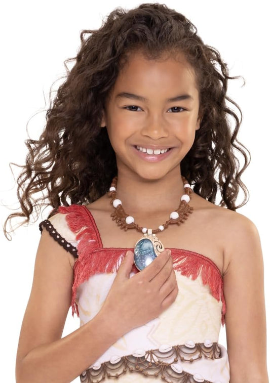 Disney Moana 2 Moana's Necklace Magical Sea Shell Star Light-Up Necklace for Girls Role Play and Dress Up, Officially Licensed by Disney, Great Birthday & Holiday Gift