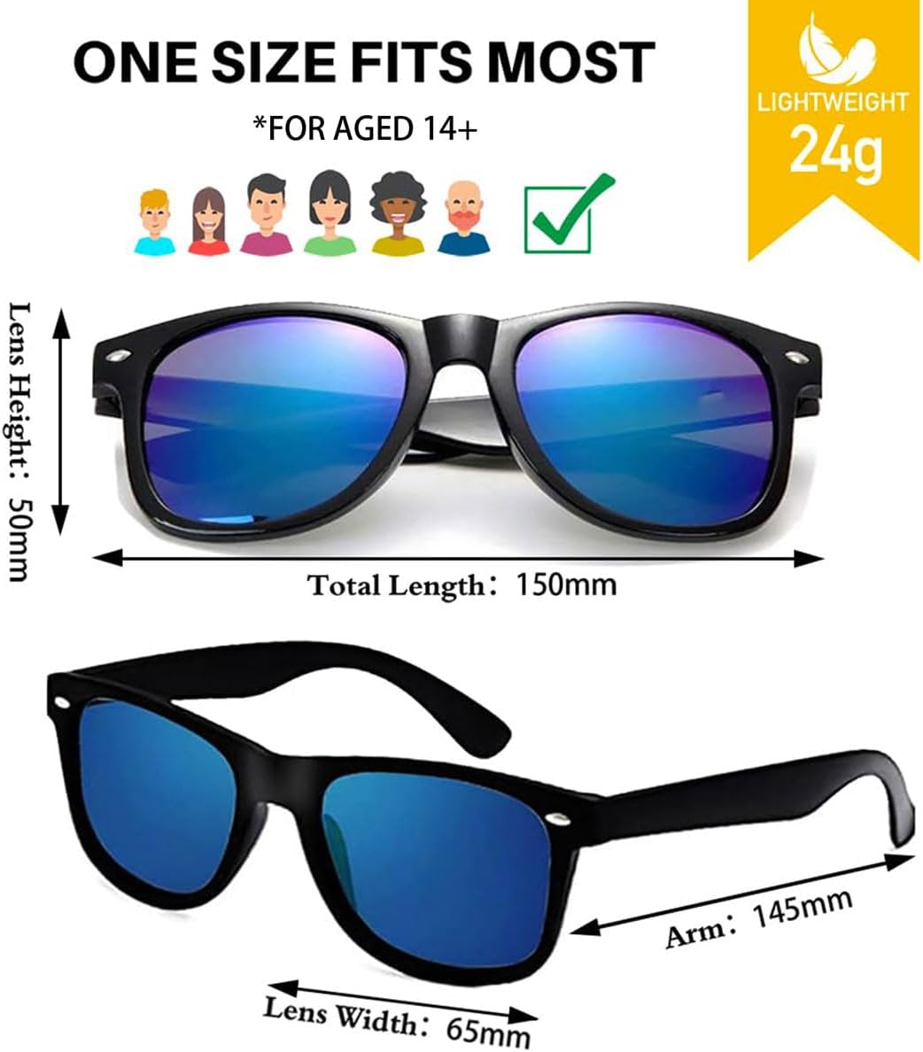 Party Sunglasses Bulk - Adult Retro Plastic Pack of 12 Vintage Sunglasses for Men Women - Party Favors