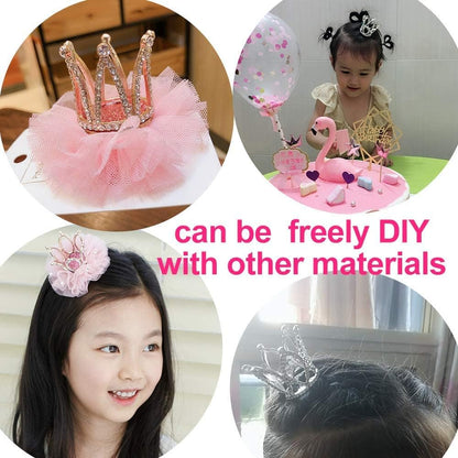 2Pcs Mini Infant Crown Baby Princess Tiara Cake Topper Crystal Rhinestone Small Gold Cupcake Crown for Newborn Photo Prop Royal Prince Themed Birthday Wedding Christmas Party Decorations