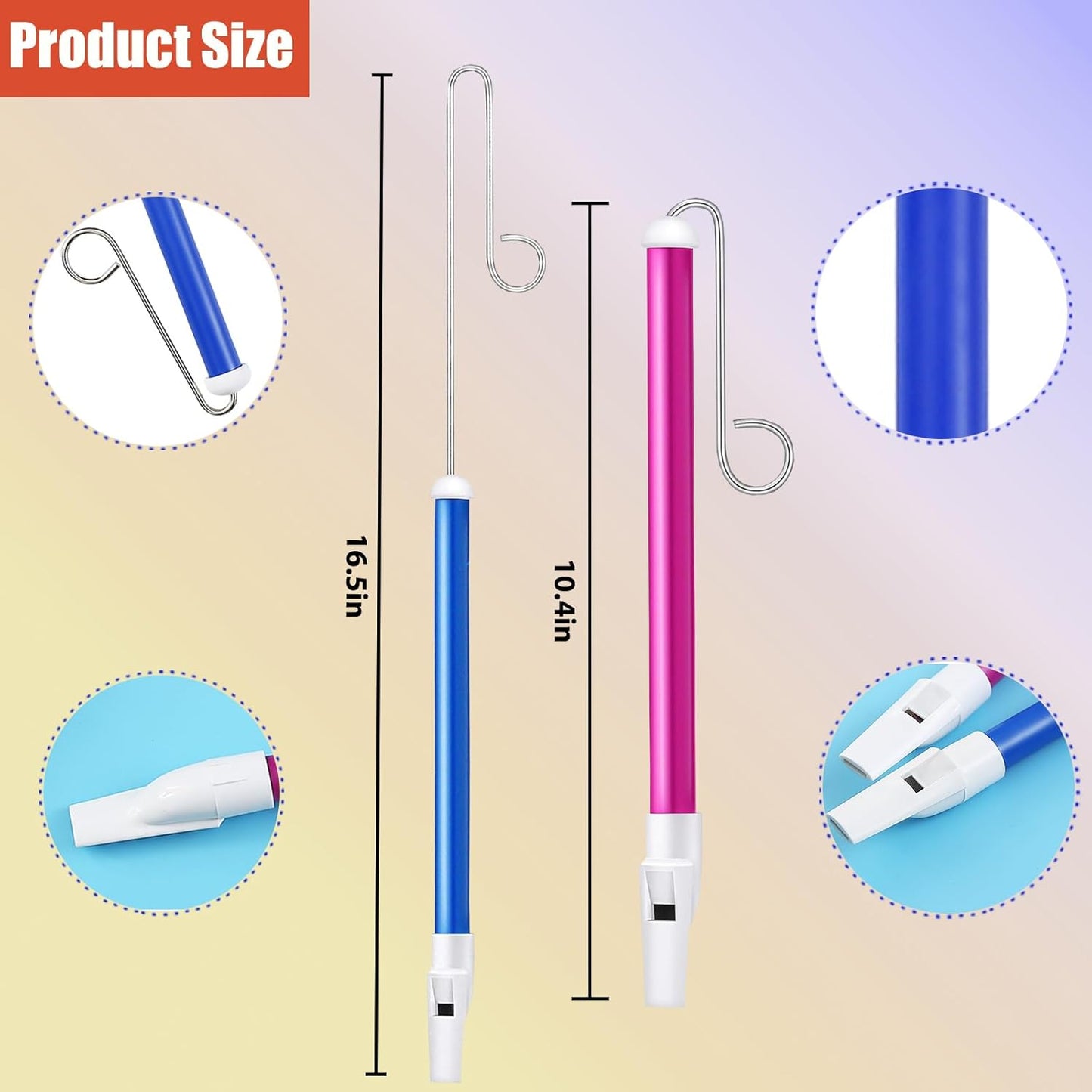3 PCS Slide Whistle, Musical Instrument Sliding Whistles or Speech and Oral Muscle Training, Educational Games, Birthday Gifts, Party Favors Supplies Blow Noisemakers Loud Sound Cheer