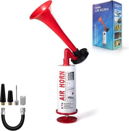 FARBIN Loud Air Horn Handheld Pump Air Horn Noisemakers for Kids Birthday Party, Football Match Sporting Events, Festival Celebrations, Fog Warning Horn Trump, 2pcs (Mini handheld horn 2pcs)