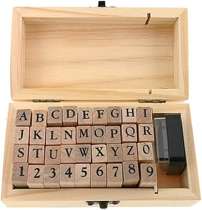 Diary Stamp Set,Wooden Rubber Signet for Children DIY Scrapbooking Card Making(25pcs,Happy Life)