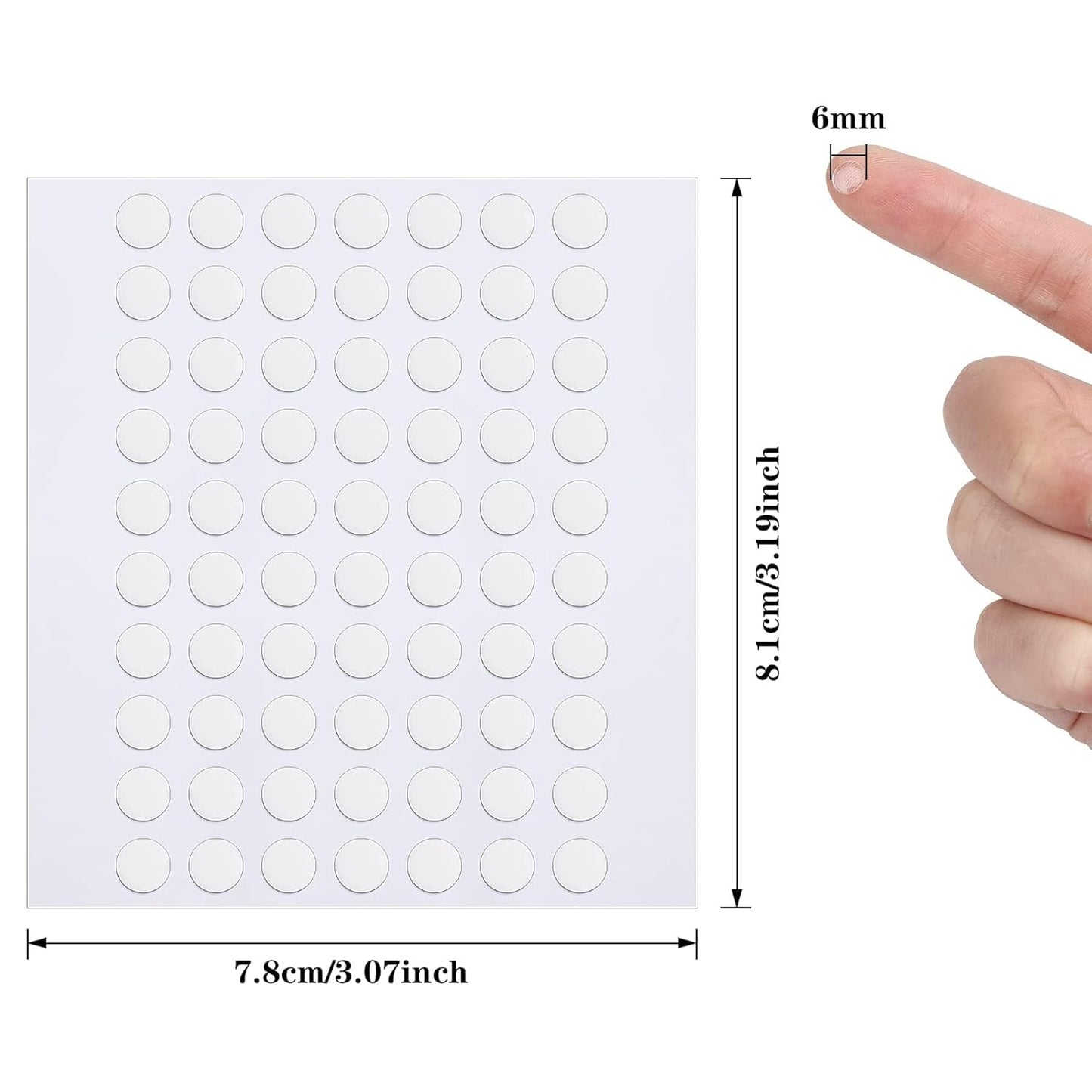 JANYUN 140 Pieces Adhesive Dots,Removable Round Putty Clear Tack No Trace Small Tape Stickers for Wall Hanging Festival Poster Office Party Decoration Picture Crafts