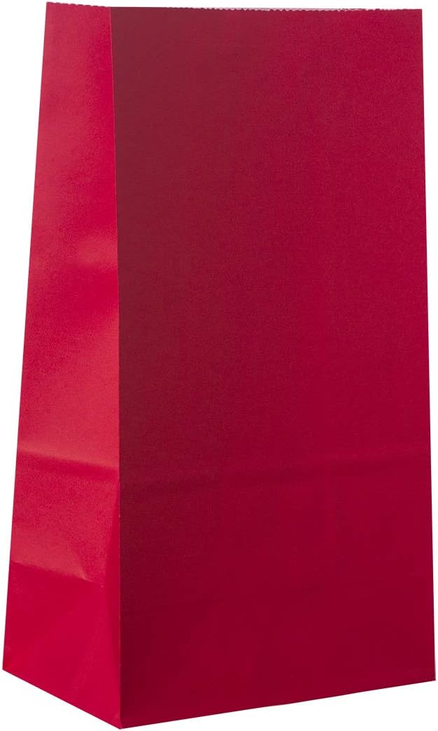 Partay Shenanigans Party Favor Bags - 50 Pack Kraft Paper Goodie Gift Lunch Treat Bags - Party Supplies for Theme Kids Birthday - 5"x3"x9" (Baby Blue)
