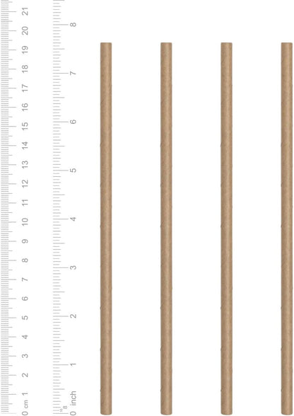 Comfy Package [200 Pack] Kraft Paper Straws, 100% Biodegradable & Ink-free, Straws for drinking and Crafts - Kraft