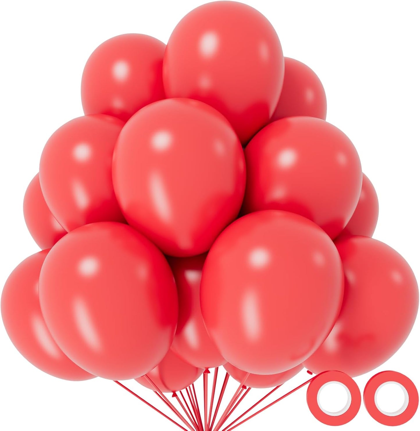 110pcs Black Balloon 12 inch, Black Latex Balloons for Birthday Party Baby Shower Wedding(with 2 Ribbons). - Colors B