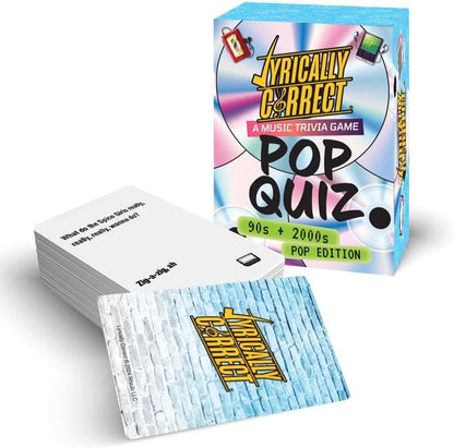 Lyrically Correct '90s & 2000s Music Trivia Card Game - Hip Hop and R&B Edition - Finish the Lyrics Challenge, Fun for Adults, Party or Family Night