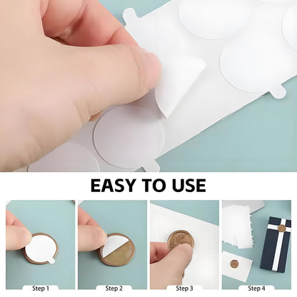 500 Pcs Double Sided Sticky Dots Clear Removable Adhesive Putty - Poster Putty, Sticky Tack, Sticky Dots for Wall Hanging, Balloons, Crafts, Festival Party Decorations (0.31" X 0.51")