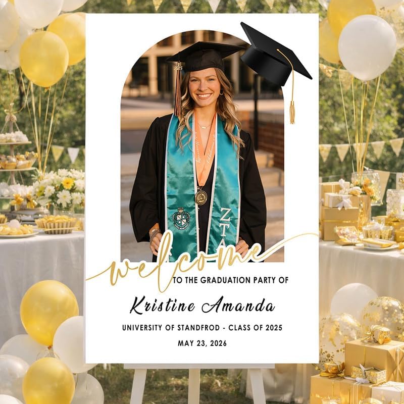 Personalized 2026 Graduation Party Welcome Sign, Minimalist Grads Decor, Class of 2026 Graduation Party Poster, Custom Graduation Party Sign, Congrats Grad Decorations Design 2