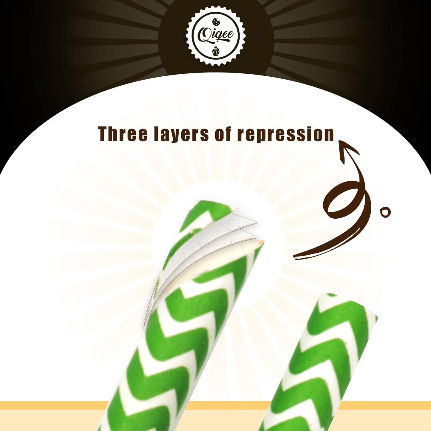 Pink Paper Straws 150pcs Disposable Straws Bulk (10 Pattern) qiqee