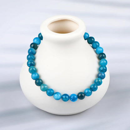LPBeads Handmade Natural Gemstone Stretch Elastic Bracelet Healing Crystal Round Stone Beads Jewelry Gifts for Women Men