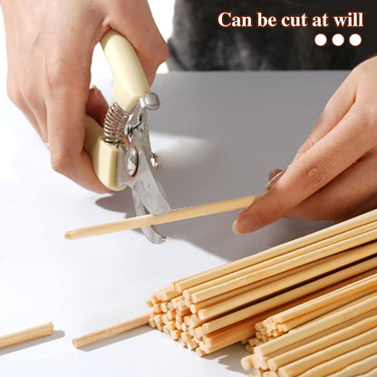 150 Pcs Wooden Dowel Rods - 1/8 x 12 Inch Wooden Sticks for Crafts Unfinished Cake Dowels Sticks for Flower Bouquet and DIYers