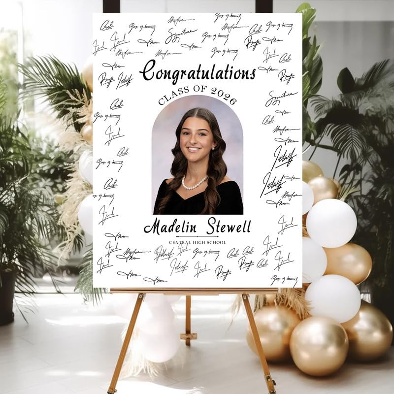 Personalized 2026 Graduation Party Welcome Sign, Minimalist Grads Decor, Class of 2026 Graduation Party Poster, Custom Graduation Party Sign, Congrats Grad Decorations Design 2