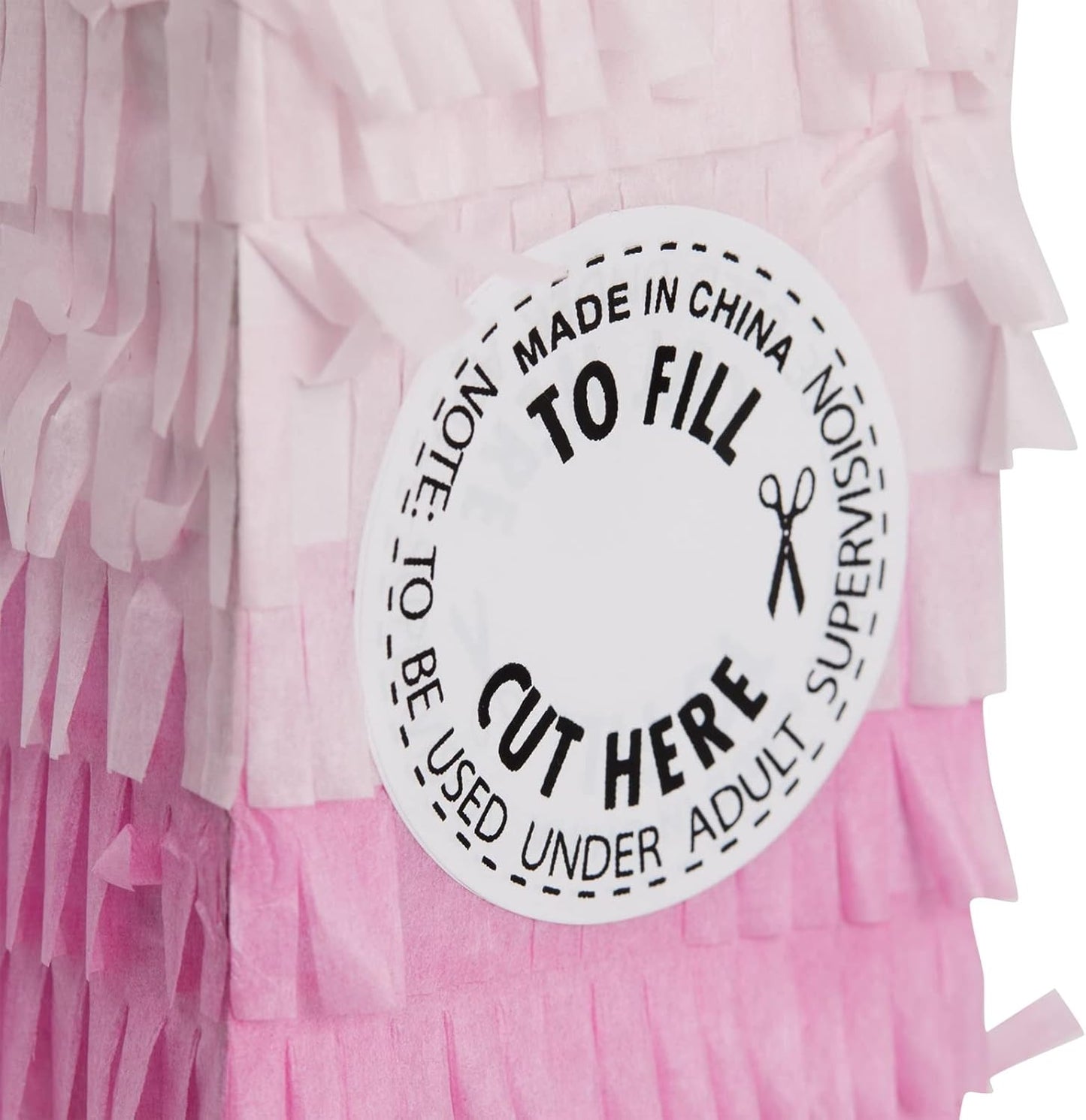Number 5 Pinata, Pink and Gold Foil for Girls 5th Birthday Party Decorations (Small, 16.5 x 11.6 x 3 In)