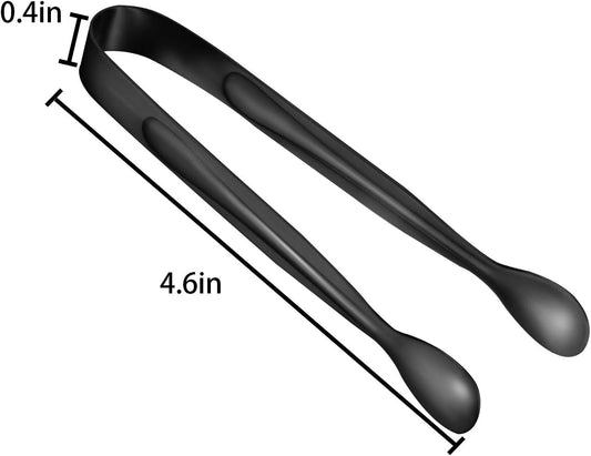 10 Pack Small Ice Tongs Sugar Tongs, Stainless Steel Mini Serving Appetizers Tongs for Party Coffee Tea Wine Bar Kitchen (Golden)