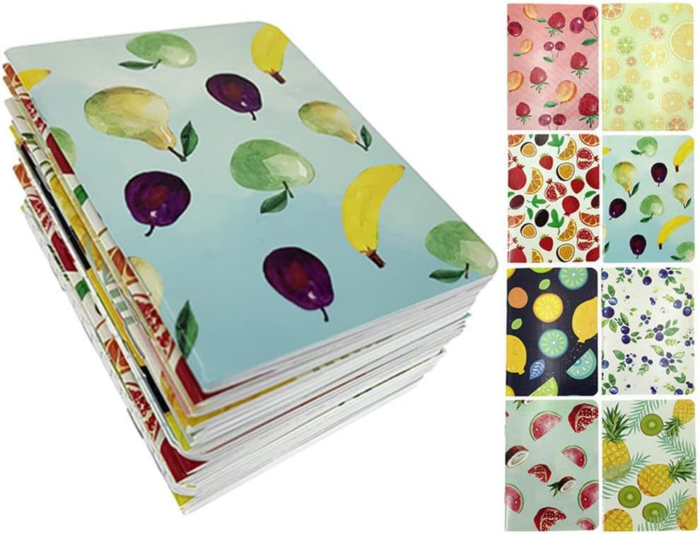 ALIMITOPIA 24pcs Mini Notebook Portable Pocket Notebook Journal Steno Memo MiniDaily NotePad,3.5X5 inches,24 sheets,College Ruled Pages(Cartoon Animals)