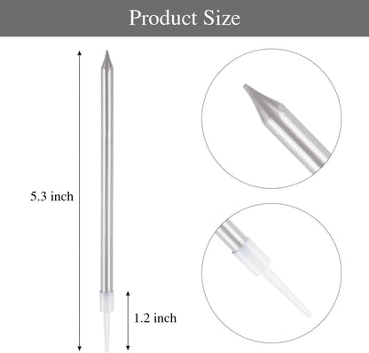 BEAN LIEVE 24-Count Birthday Candles - Long Thin Cake Candles Slow Burning Candles for Birthday, Wedding, Lucky Party Decoration (Champagne Gold)