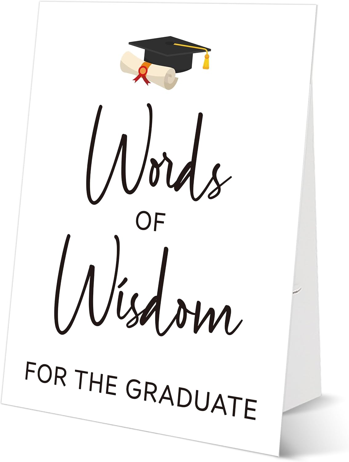 Graduation Tabletop Sign, Guestbook Sign, Include One 8×11 Signs with Holder, Graduation Party Signs for Class of 2026, High School College Grad Decoration - QF02