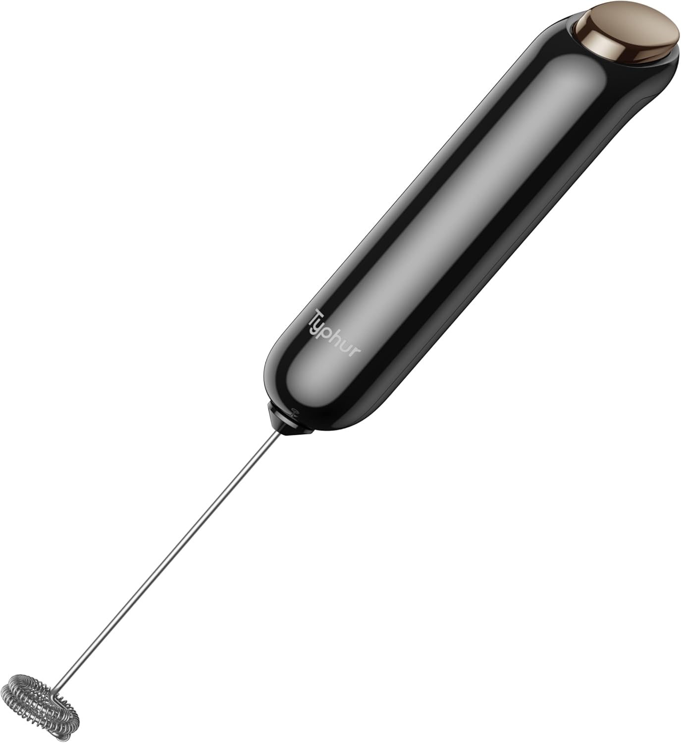 InstaWhisk Milk Frother with Variable Speed, Battery Operated Handheld Coffee Foam Frother Wand, Electric Drink Mixer with Stand & Detachable Double Whisk, Stainless Stirrer for Latte, Matcha, Protein