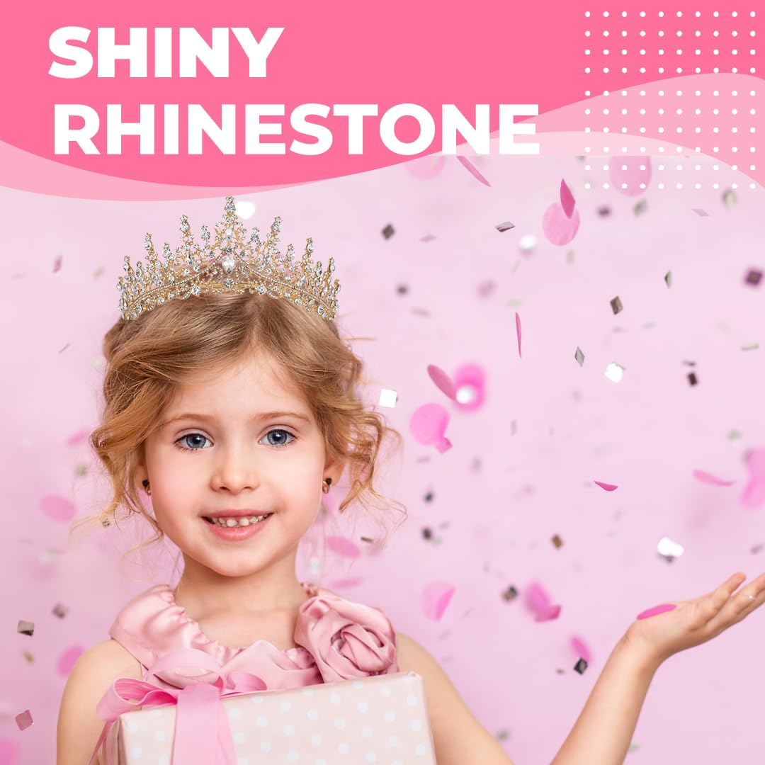 Birthday Tiara Crown with Sash for Women, Headband Hair Accessories for Wedding Party Costume