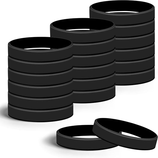 Lesnala 24Pcs Glow in the dark bracelets 8 Colors Luminous silicone wristband Neon rubber wristbands for Night Jogging-Assorted Concert Sport Carnival Wedding Party Night Favors