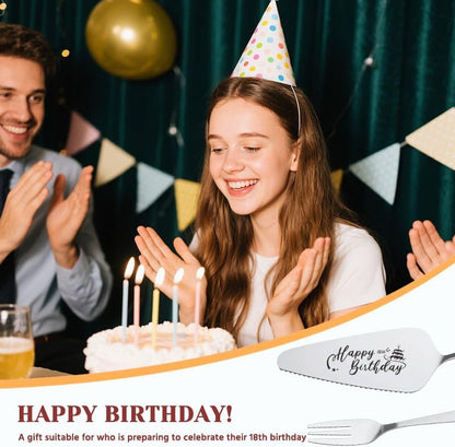 Cake Knife and Server Set for Birthday Party 60 Year Old Birthday Gift for Dad Mom Engraved Knives Servers Grandma Grandpa 60th Bday Gifts for Men Women 60 Yrs Old Bday Presents for Aunt Uncle