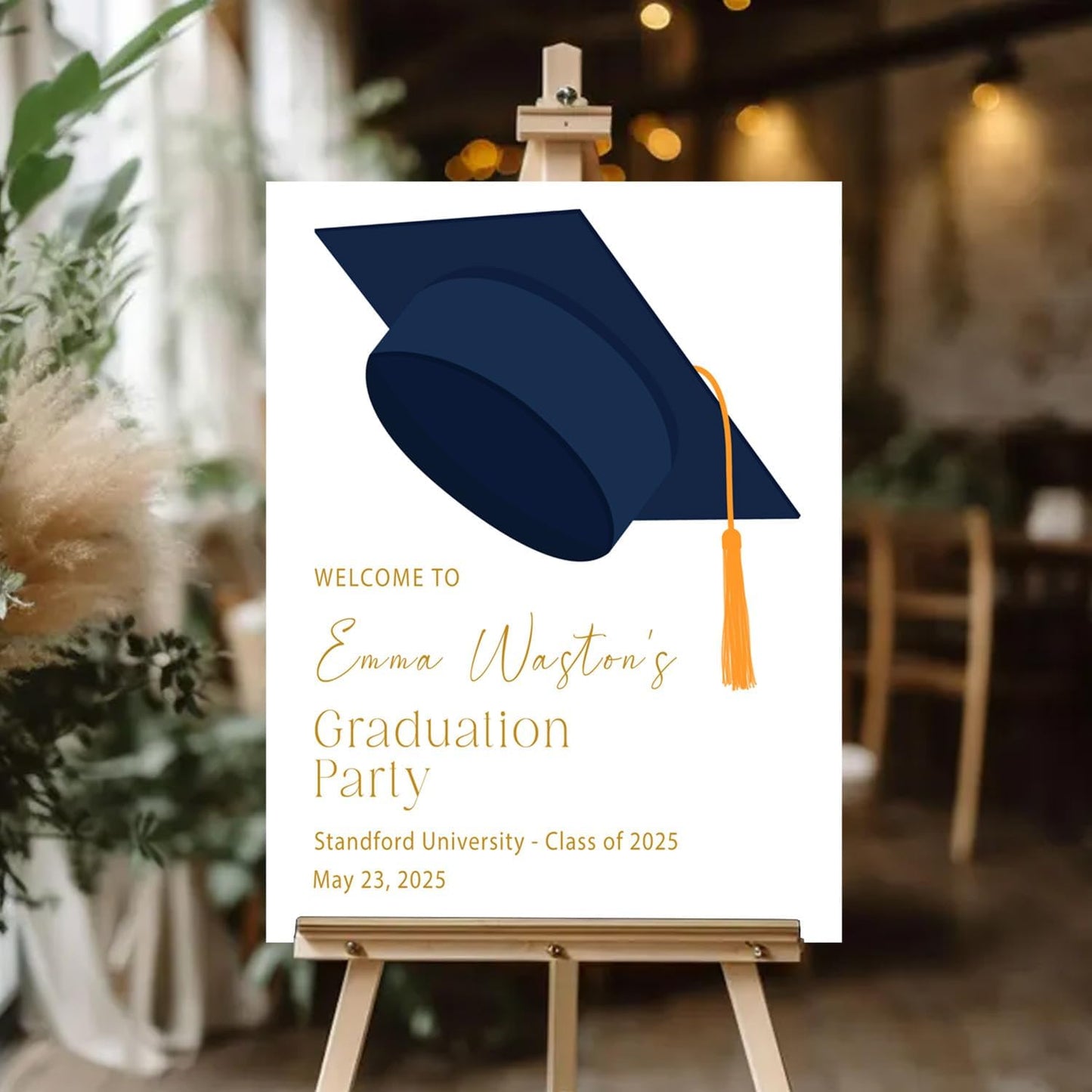 Personalized 2026 Graduation Party Welcome Sign, Minimalist Grads Decor, Class of 2026 Graduation Party Poster, Custom Graduation Party Sign, Congrats Grad Decorations Design 2