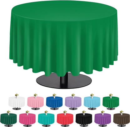 tujol Royal Blue 6 Pack Plastic Table Cloth 54" x 108", Disposable Tablecloths Rectangle Table Cover, Plastic Tablecloths for Parties