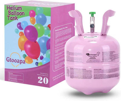 Helium Tank for Balloons 4.5L - Up to 20+ Latex Balloons, Complete Balloon Kit with Ribbons, Portable Helium Tank for Home Use, Parties, Birthdays, Weddings & Events (1-Pack)