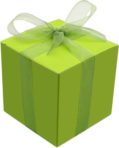 Oletx 24 Pcs Colorful Paper Gift Boxes, Small Candy Boxes Bulk, 3x3x3 inch Gift Box with Lids, Goodie Treat Boxes for Party Favors, Birthday Gifts, Wedding Gifts