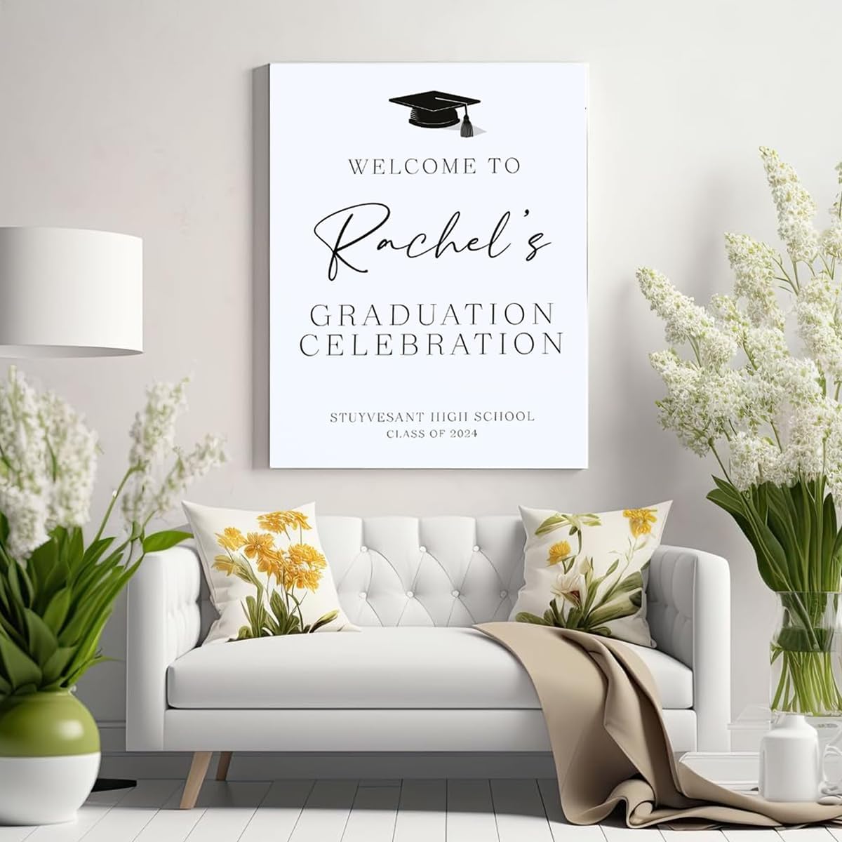 Graduation Party Welcome Sign, Photo Graduation Poster, Graduation Decorations, Grad Party Sign, Grad Welcome Sign, Graduation gift for best friend, Graduation gift for daughter, sister, brother - 1