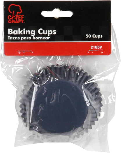 Chef Craft Classic Cupcake Liners, 50 count, Bright Red