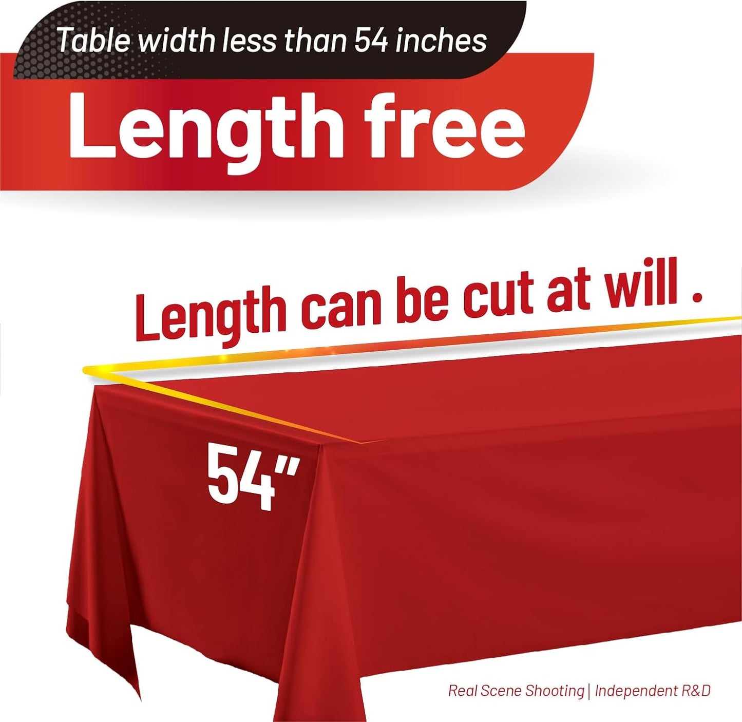 Plastic Table Cloth, 310 Ft X 54 in Disposable Tablecloth White Plastic Tablecloth with Any Cut Sliding Cutters Premium Table Cover Roll for Picnics, Parties, Birthdays, Weddings
