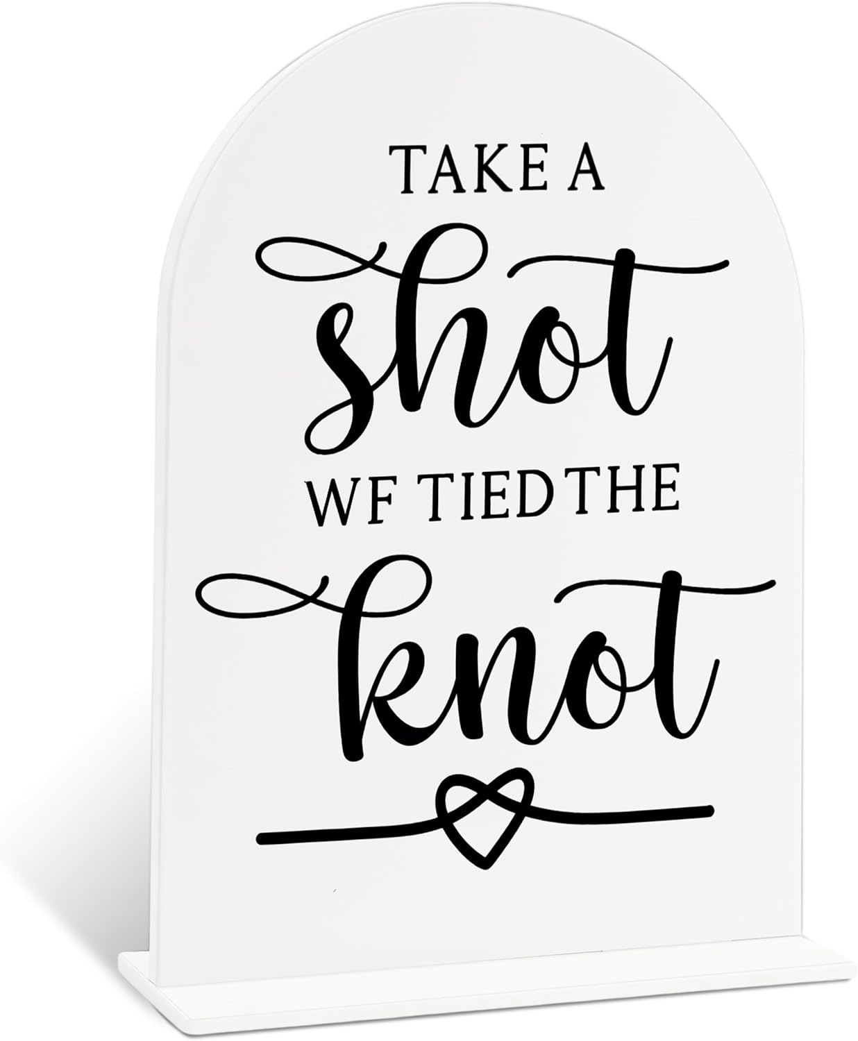 Sign Our Bible Wedding Sign, White Acrylic Wedding Guest Book Sign, Bridal Shower Decor, Elegant Arch Acrylic Table Top Signs for Reception Marriage Engagement Party Decorations