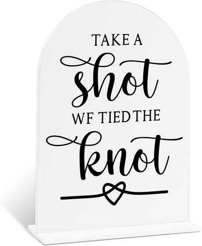 Sign Our Bible Wedding Sign, White Acrylic Wedding Guest Book Sign, Bridal Shower Decor, Elegant Arch Acrylic Table Top Signs for Reception Marriage Engagement Party Decorations