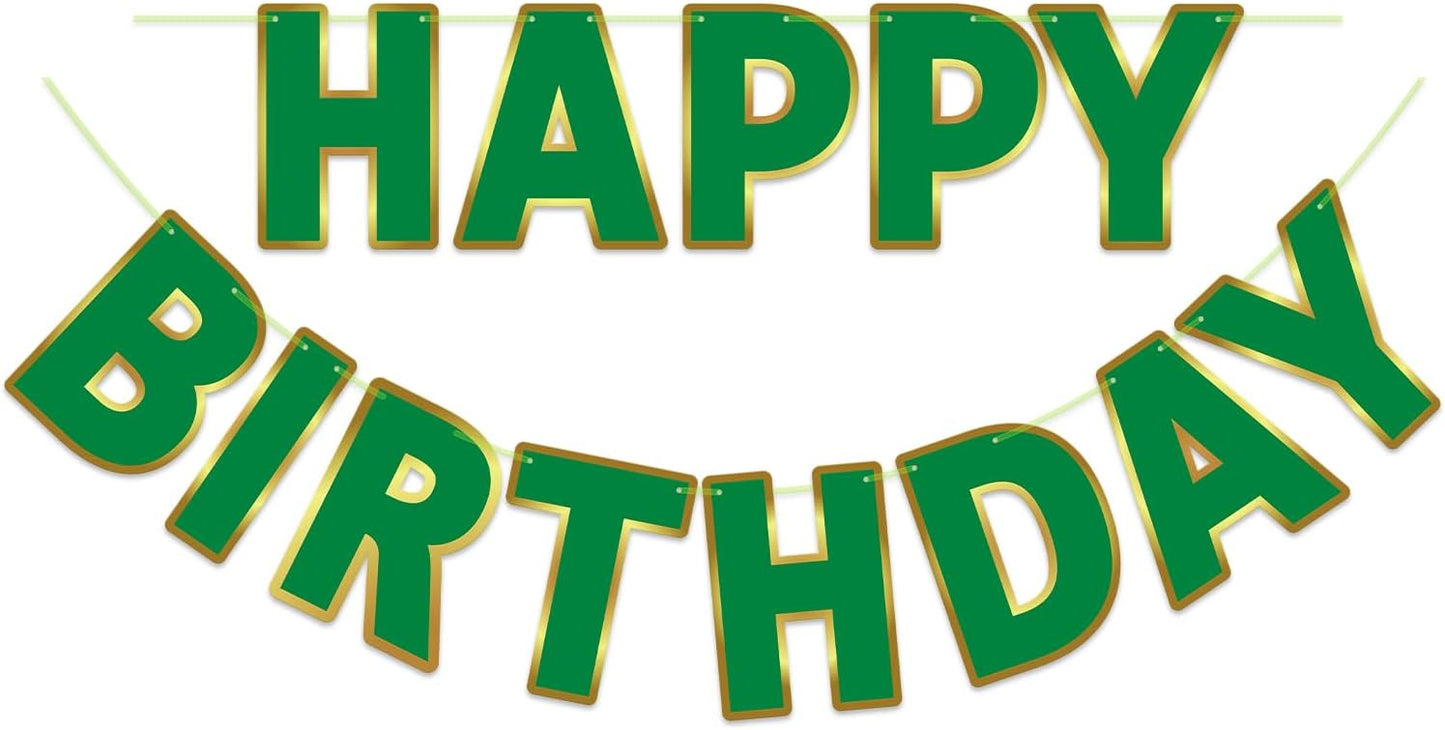 Happy Birthday Banner - 9ft Pre-Strung Happy Birthday Sign for Women, Men, Girls, Boys - No DIY Birthday Decorations & Party Supplies(Macaron)