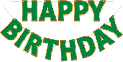 Happy Birthday Banner - 9ft Pre-Strung Happy Birthday Sign for Women, Men, Girls, Boys - No DIY Birthday Decorations & Party Supplies(Macaron)